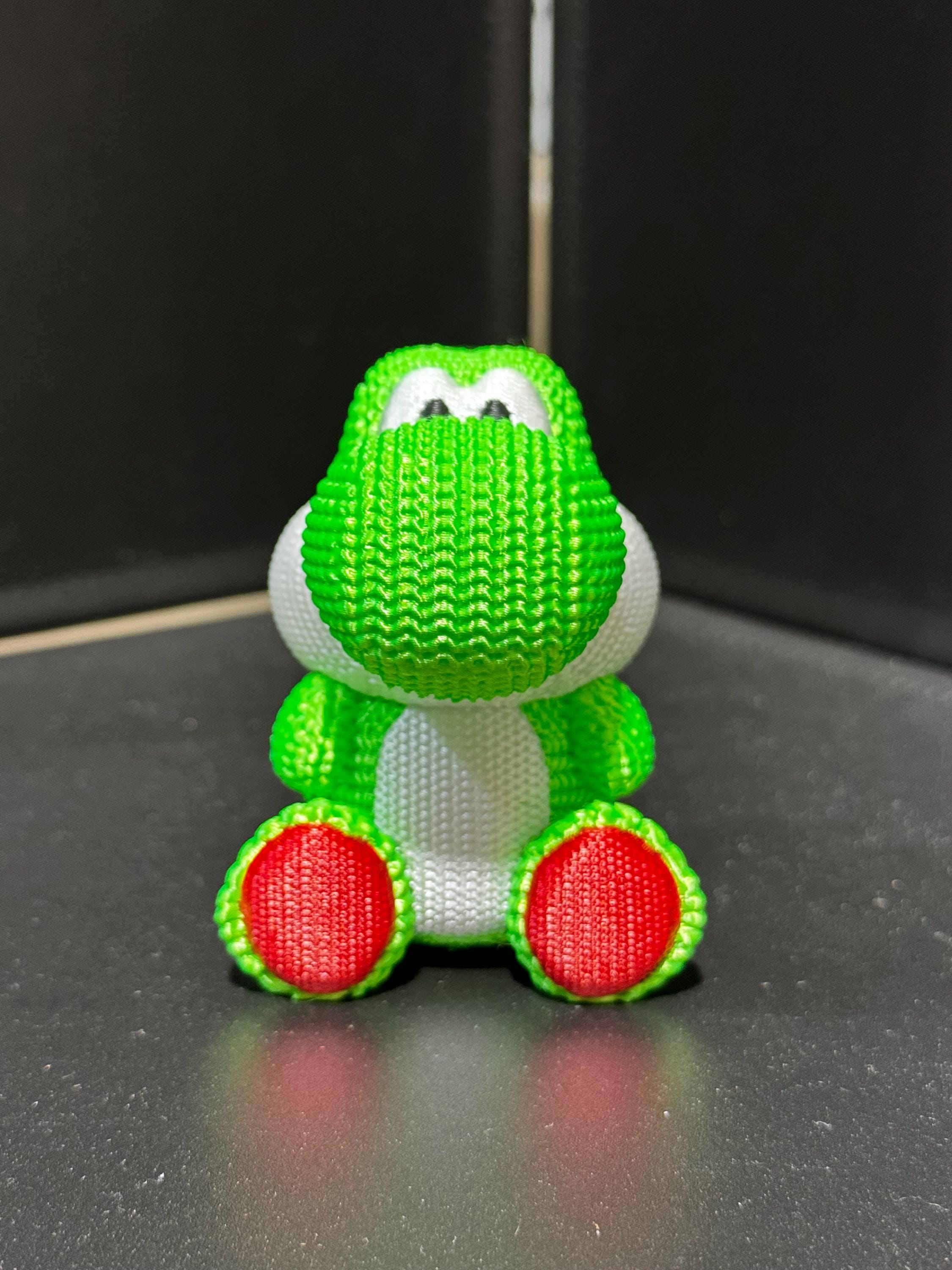 Knitted Style Yoshi 3d Print COLORED 3 Inches Tall - Mario - EVERY