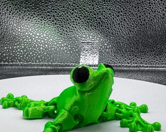 Flexi Frog 3D Print - Metallic Shine