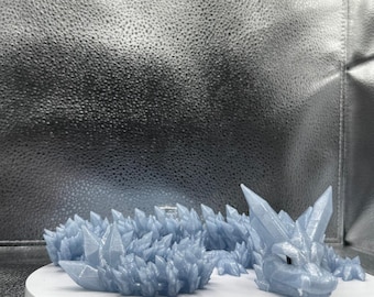 Large Crystal Dragon 3D Print - Random Color