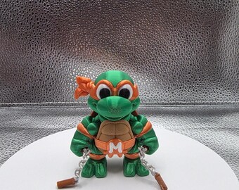 Michelangelo Orange Turtle 3D Print