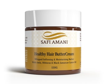 Sheabutter Haarcreme: Jamaikanisches Rizinusöl, Amla & Hibiskus (150G)