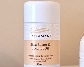 Handmade Coconut Shea Butter Lotion Stick: Dry Skin Treatment