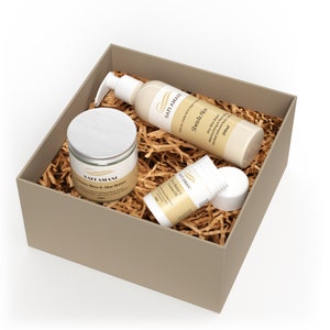 Body Care Gift Set, Organic Shea & Aloe Butter, Shea and Aloe Lotion, Organic Shea Coconut Conditioning Lotion Stick-Nourishing Skin Care