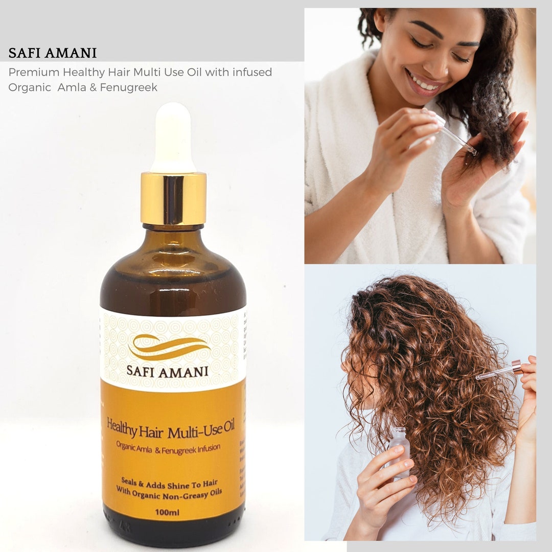 Organic Fenugreek & Amla Infused Hair Oil Natural Multiuse Hair Oil