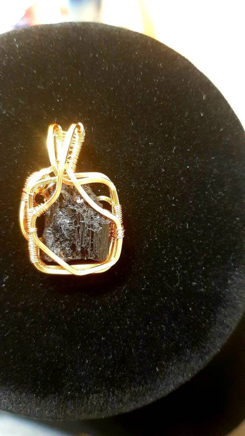 Black tourmaline pendant