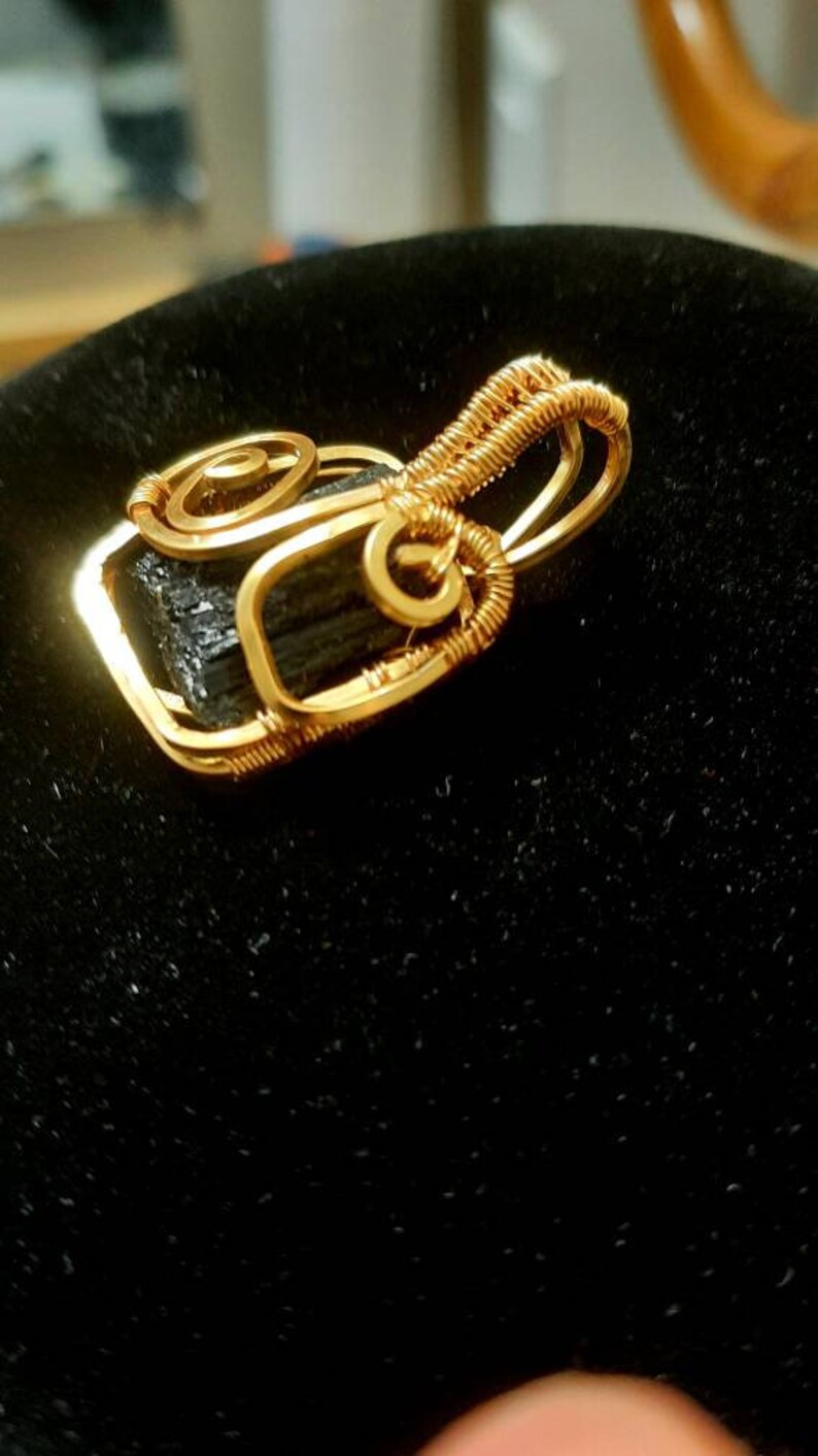 Black tourmaline pendant