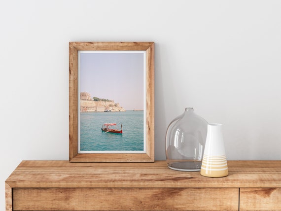 View of Valletta Grand Harbour Malta Mediterranean Sea Film Photography Print