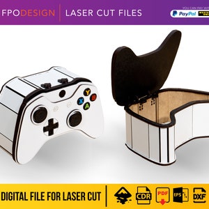 Madera Madera in Form von Video-juegos, erfolgreich archiviert für Regale, Box, svg, eps, pdf, dxf, Gamer Controller