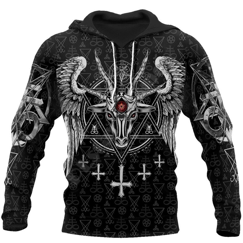 Demonic devil hoodie hooded unisexx cloth sumemr winter hoodie | Etsy