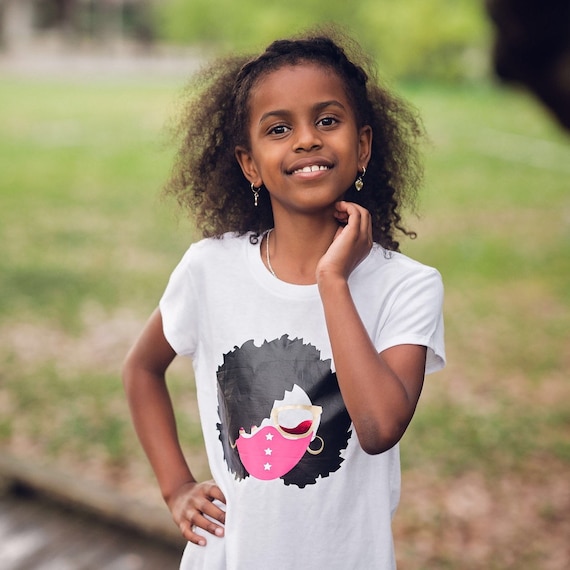 Beautiful Black Girl Magic T-Shirt Curly Hair Gift For Girl Beautiful Black Girl Magic T-Shirt Curly Hair Gift For Girl