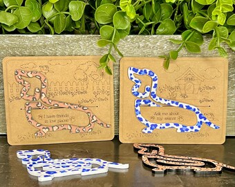 Dachshund Bookmark: Pattern Acrylic Dog Lover Gift