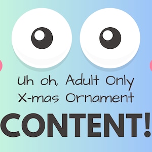 Naughty Adult Christmas Ornament, &quot;Because This Tree Already Has Enough Balls,&quot; Humor, Funny Ornament Exchange Gift