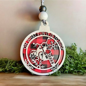 Motorcycle Ornament, Handcrafted, Wood, Acrylic, Christmas