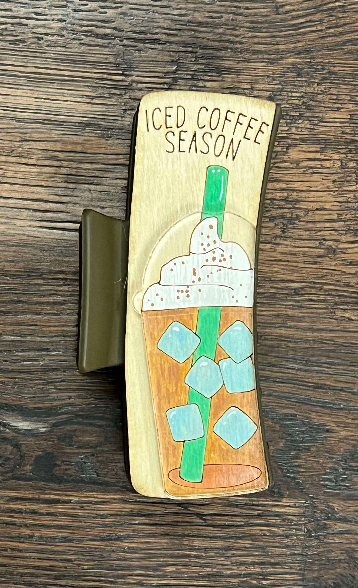 Iced Coffee Hair Clip, Handcrafted, Latte - Etsy