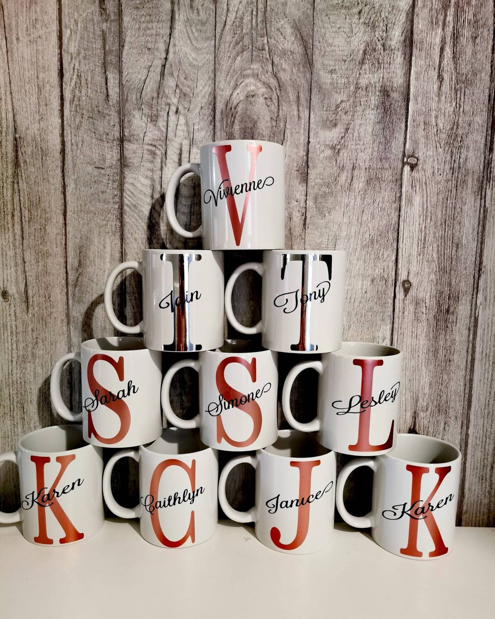 Initial Mugs Personalised mugs Mug Gifts Etsy