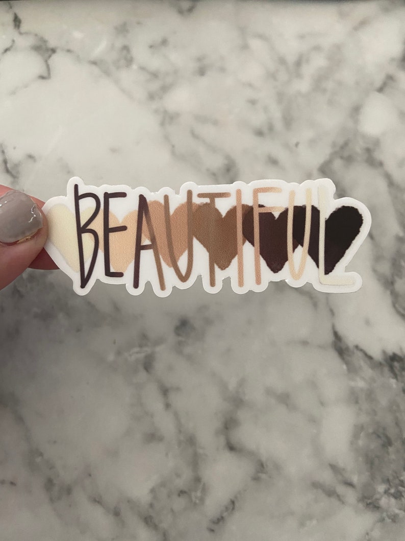 Laptop Decal Beautiful 3 x 1.12 Vinyl Sticker Water Bottle Sticker