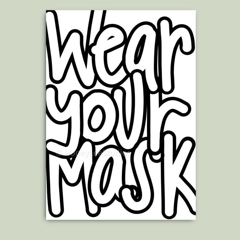 Printable Coloring Sheets Instant Download Hand-Drawn Quarantine Coloring Pages- Set of 2 Classroom Fun