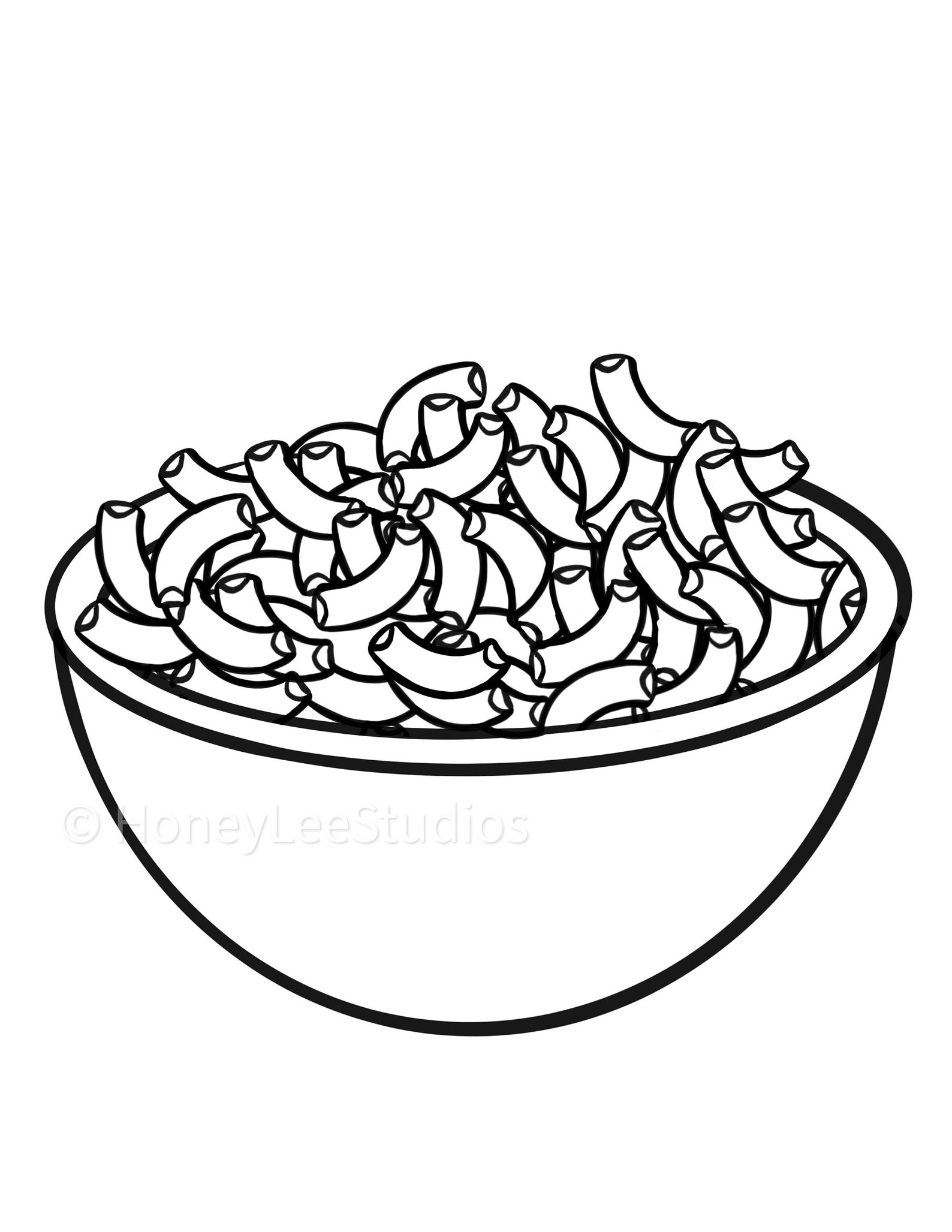 Noodles Coloring Sheet Coloring Pages