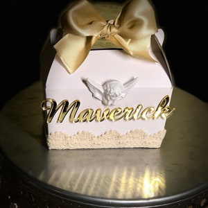Baptism personalized favor boxes,  baptism party, baptism/ christening party decor