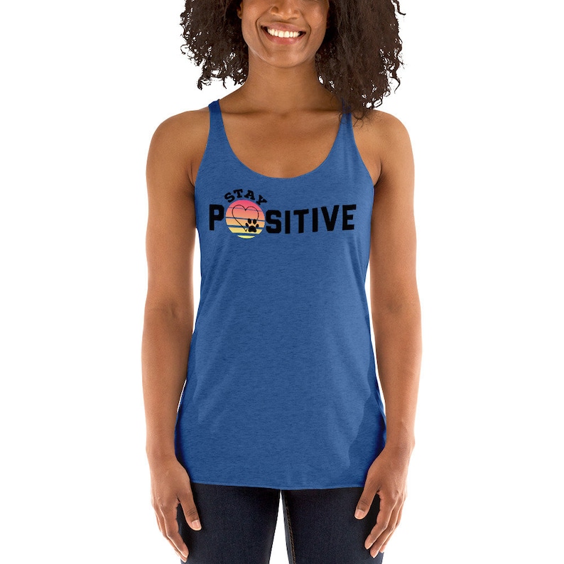 Workout Clothes Fitness Shirt Workout Shirt Women Workout Tanks For Women Racerback Gym Tank Stay Positive Workout Shirts Workout Tank