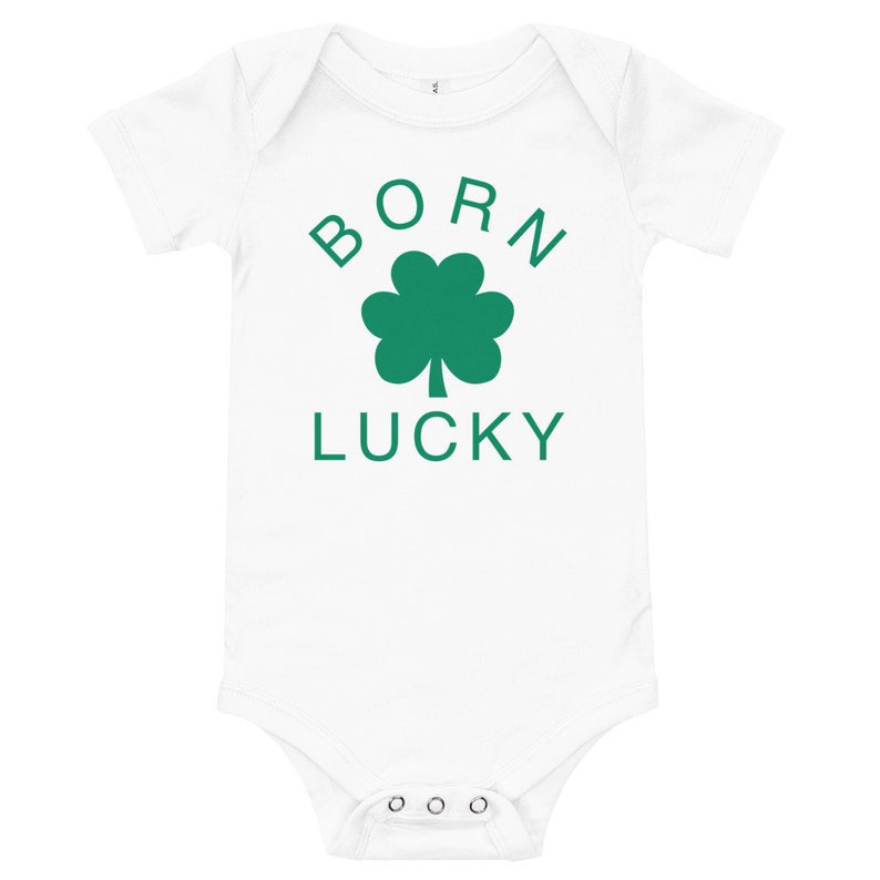 St Patrick/'s Day Shirt for Baby Onesie Born Lucky St Pattys Shirt For Baby St Patrick/'s Day Baby Bodysuit St Pattys day Shirt for Baby