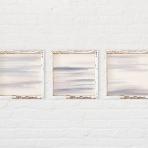 Pink & Blue Abstract Set of Three- Downloadable Print- Nursery