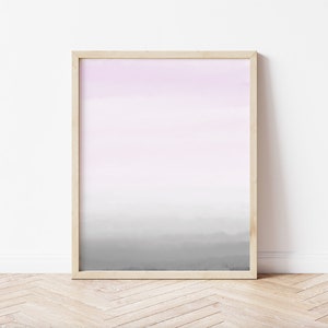 Pink & Grey Print- Pink Abstract- Printable- Calming pink