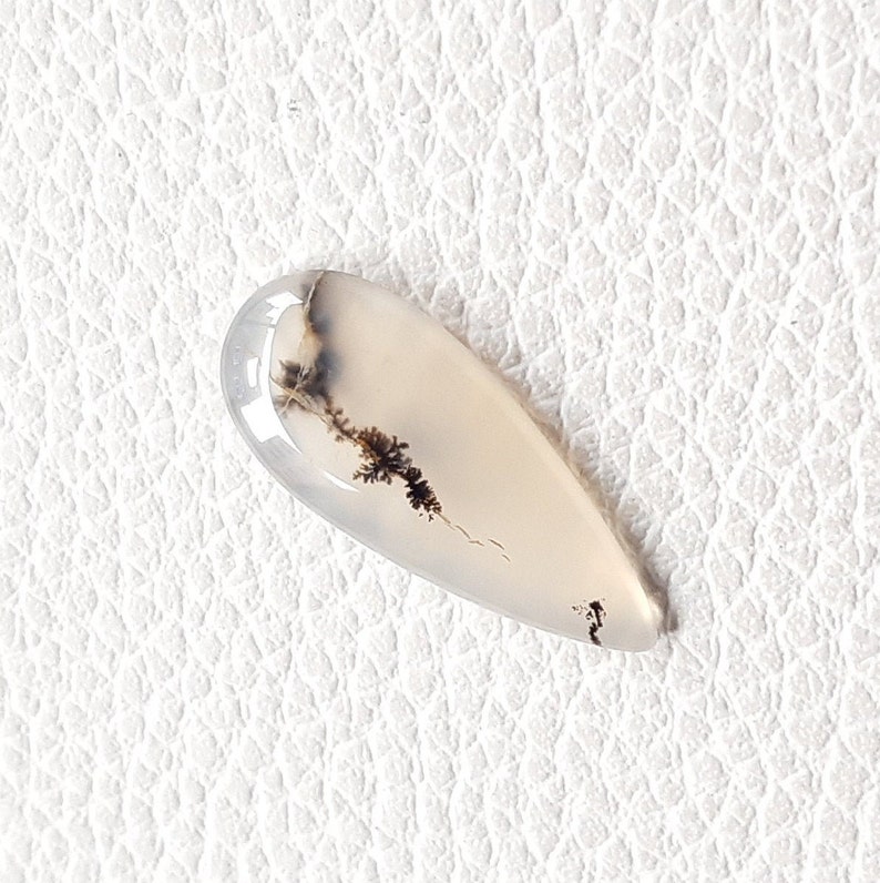 32x14x4 mm Shape Teardrop Caret 15.10 Size Designer Dendrite Natural Opal Cabochon Dendrite Opal Gemstone for Jewelry Making,