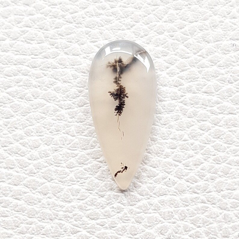 32x14x4 mm Shape Teardrop Caret 15.10 Size Designer Dendrite Natural Opal Cabochon Dendrite Opal Gemstone for Jewelry Making,