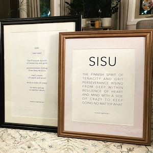 SISU Poster Modern - Inspirational Print, Home Art, Motivational Art, Poster Art, Nordic Design, Finnish Gift
