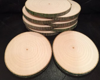 25 Maple Wood Slices choose from 2.5", 3", 3.5", 4", 4.5"
