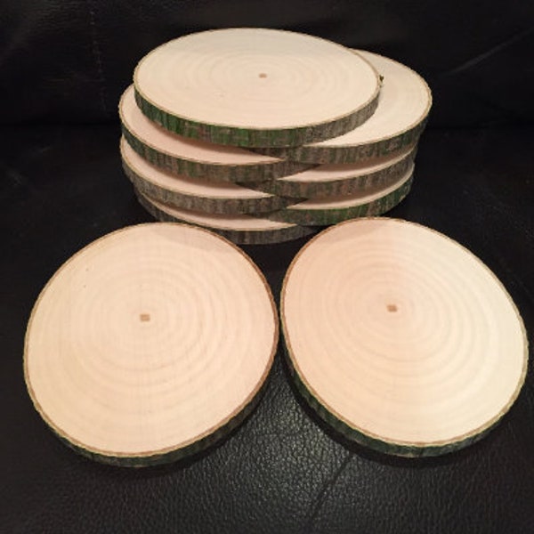 25 Maple Wood Slices choose from 2.5", 3", 3.5", 4", 4.5"