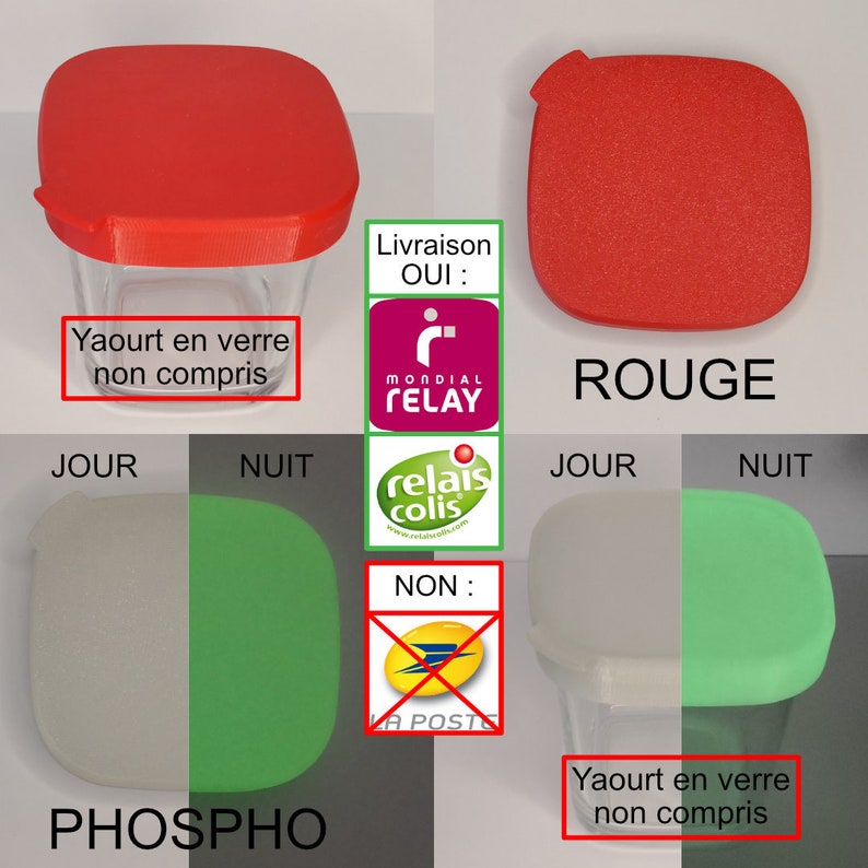 lot de 1 à 24 Couvercles Pour Yaourt Multidélices SEB, couleur au choix livraison par Point Relais image 8