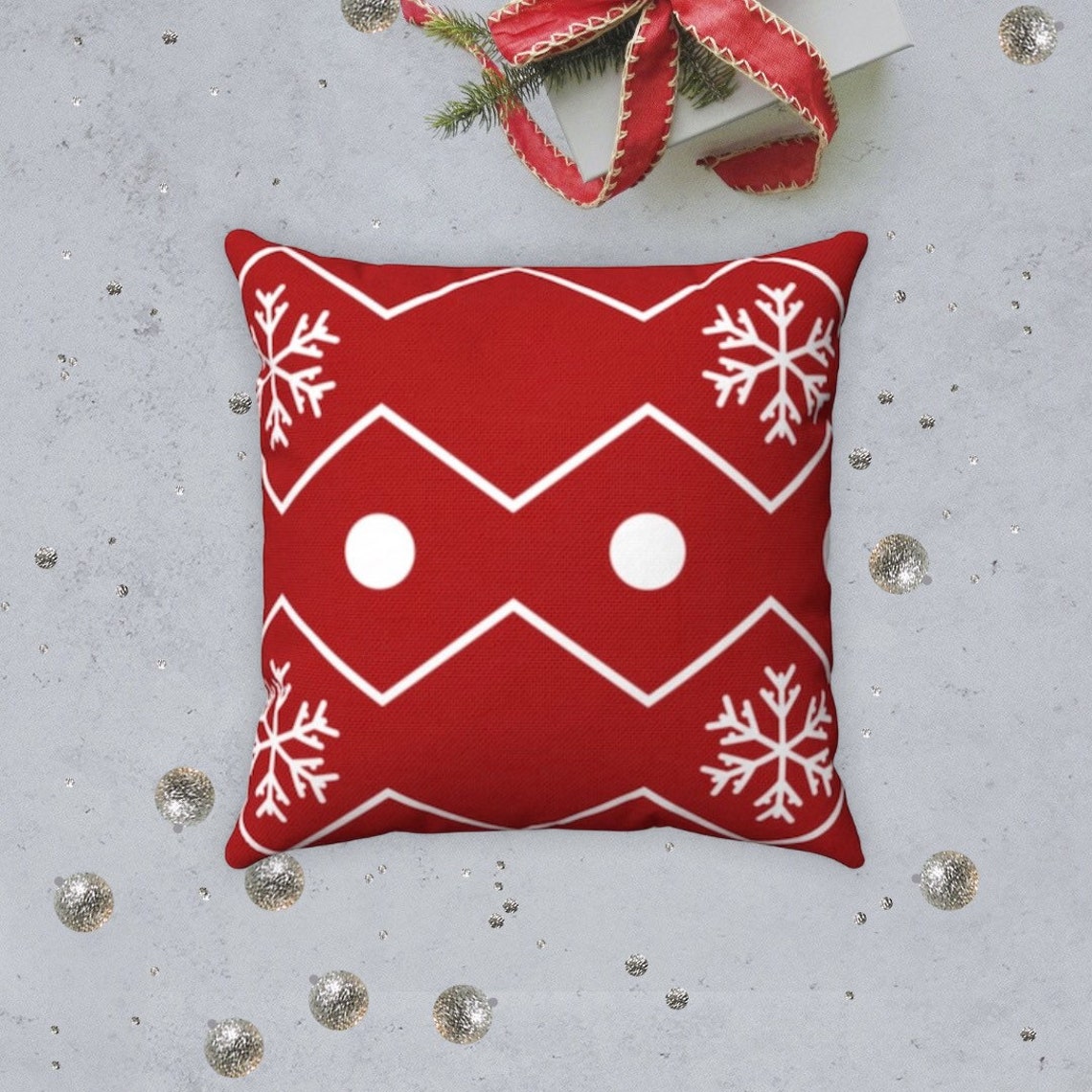 Holiday Pillow Cover Winter Decor Holiday Pillow Cover Etsy