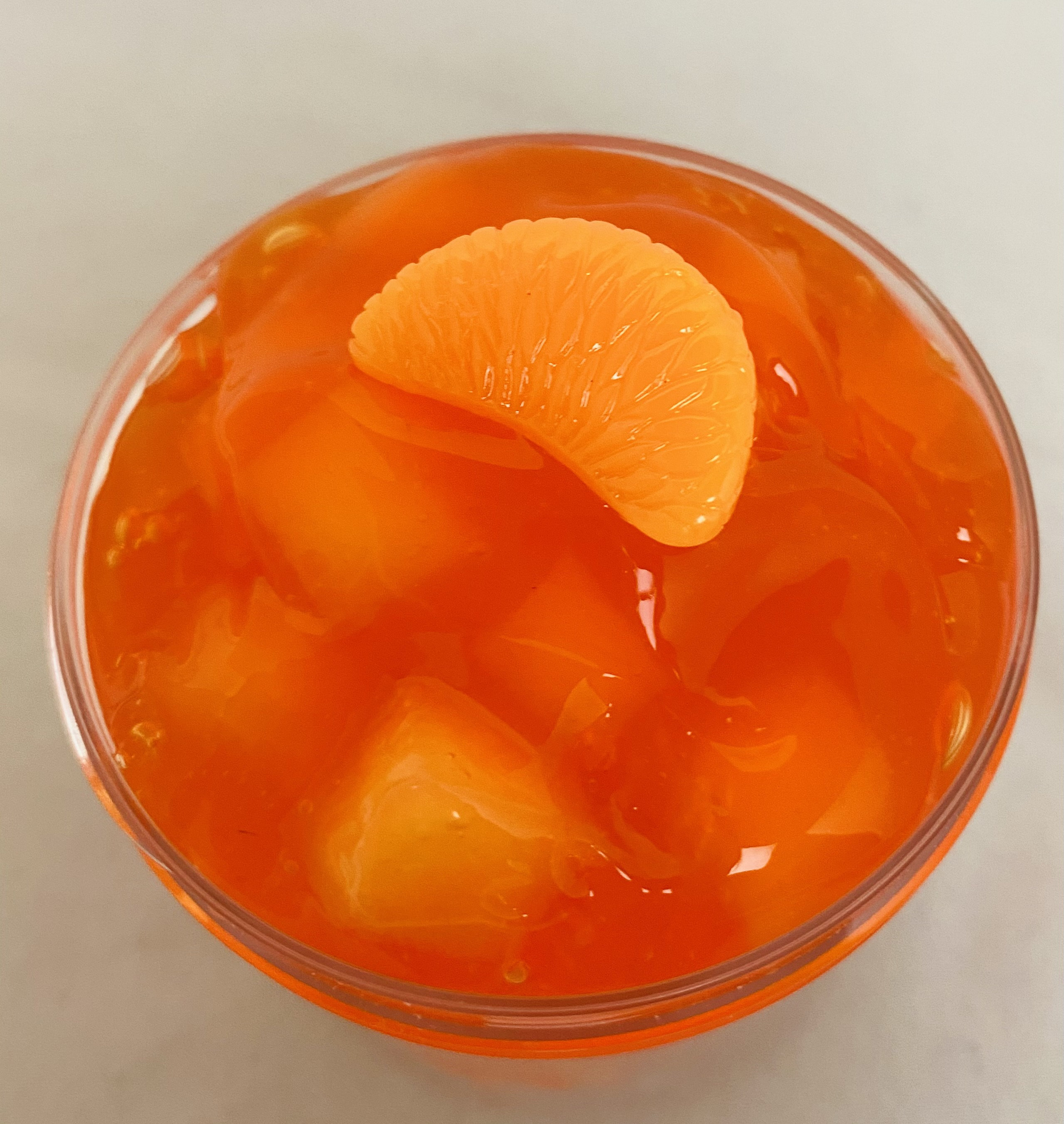 Orange Jelly Cube Slime / Orange Charm Slime / Orange Sensed Etsy