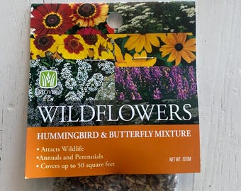California Wildflower Seed Mix  Hummingbird & Butterfly Garden - Etsy