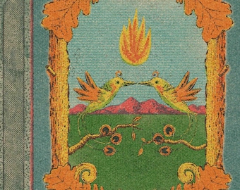 Paradiso Matches / Love Birds retro matchbox design