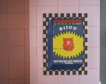 Bijou Cat Art Print: Matchbox Folkestone Series