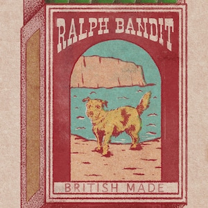 Matchbox Print - Folkestone Series - Bandit the Dog