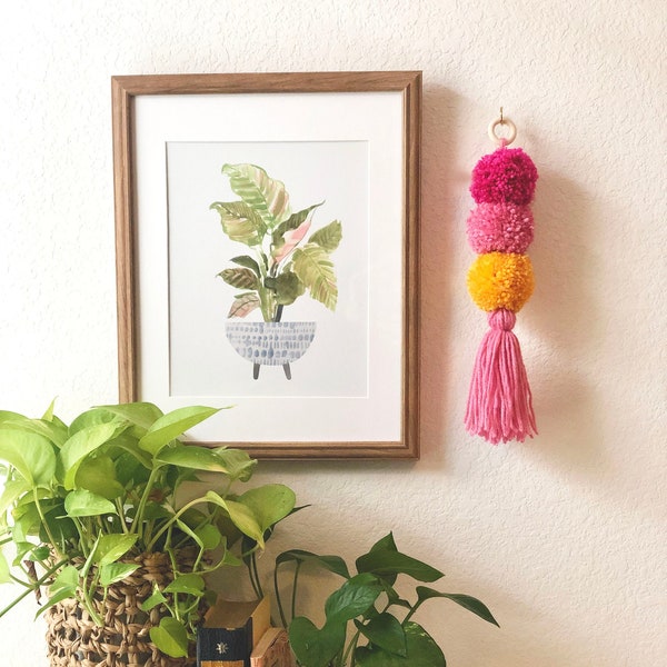 Small Tassel Pom | Boho Wall Decor