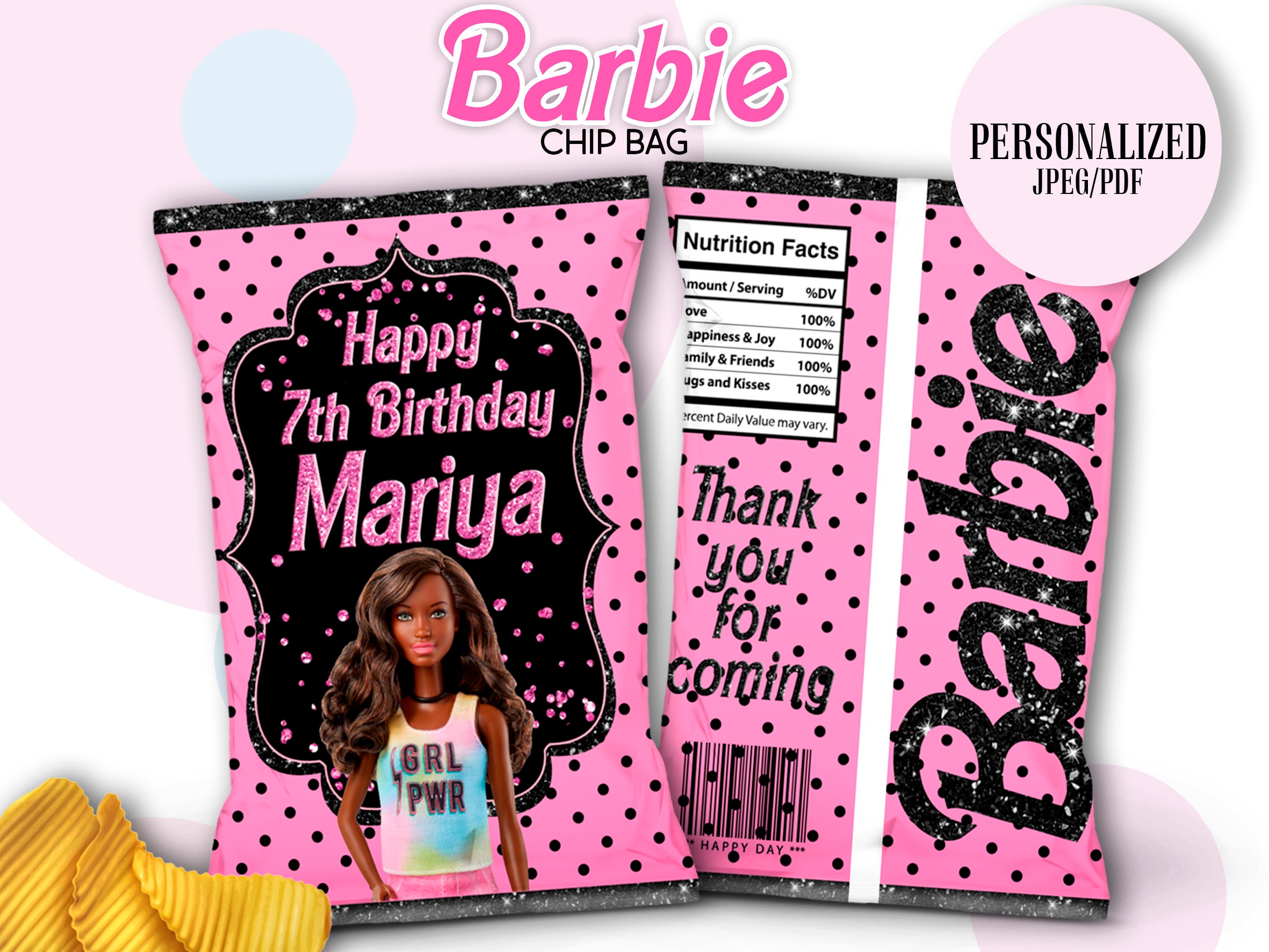 Barbie Party Pack. Party Printables. Barbie Birthday Pack | Etsy