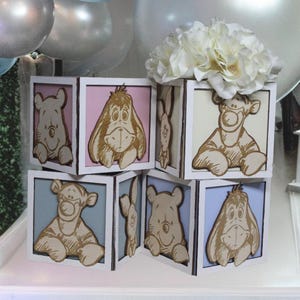 Winnie the Pooh Table Centerpiece Baby Shower Decorations/ Birthday/ Gender reveals