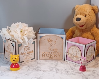 New! Classic Winnie The Pooh Table Centerpiece. Baby Shower, Gender Reveal, Birthday Party Decor They make cute gift boxes and nursery decor