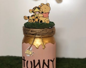 BABY POOH Hunny Pot**Winnie the pooh baby shower, Gender reveal, 1st Birthday Table Decoration centerpiece.