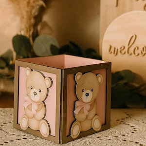 Teddy Bear/Can Bearly Wait/Boho Baby Shower/ Birthday/ Gender Reveal Centerpiece Party Decoration