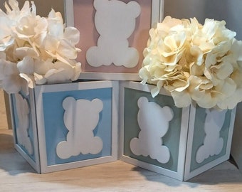 NEW! Teddy Bear/Can't Bearly Wait theme Baby Shower, Gender Reveal or Birthday Party Centerpieces, Party Decorations