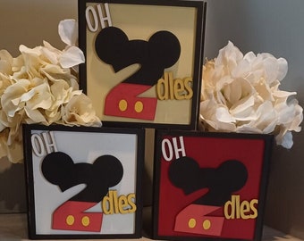 ¡Oh, Toodles! 2.º tema de Mickey Mouse/Minnie Mouse Clubhouse decoraciones de cumpleaños centro de mesa