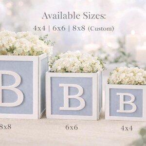 Halloween Baby Block Centerpiece 6x6, Spiderweb Shower Decor, Spooky BABY Boxes imagem 6