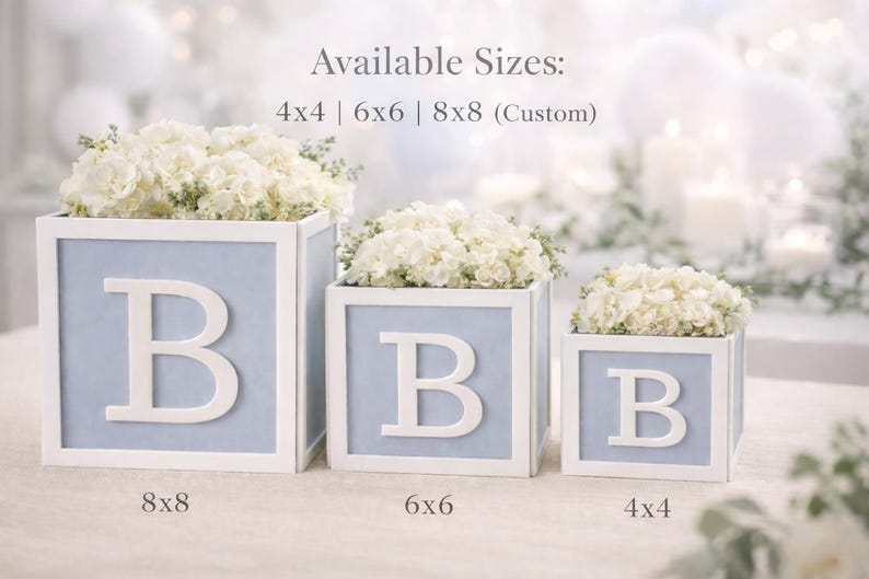 Halloween Baby Block Centerpiece 6x6, Spiderweb Shower Decor, Spooky BABY Boxes imagem 6
