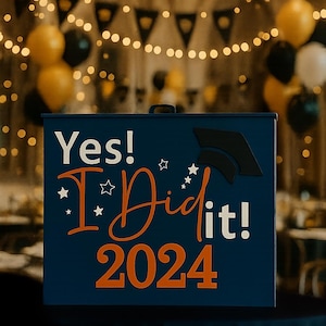 Gepersonaliseerd/aangepast 2024/2025 Afstudeerkaart/cadeaudoos feestdecoratie